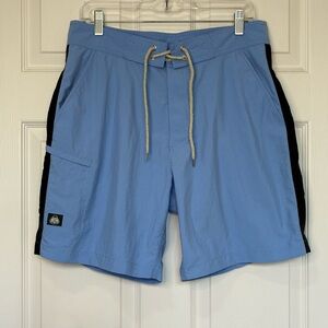 Brooks Brothers Country Club Pro Sport Swim  Shorts Men’s 34 Blue Zip Pocket